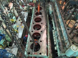 Bengi Hanshin diesel crankshaft repair